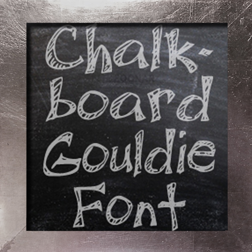 small chalkboard gouldie for deviant